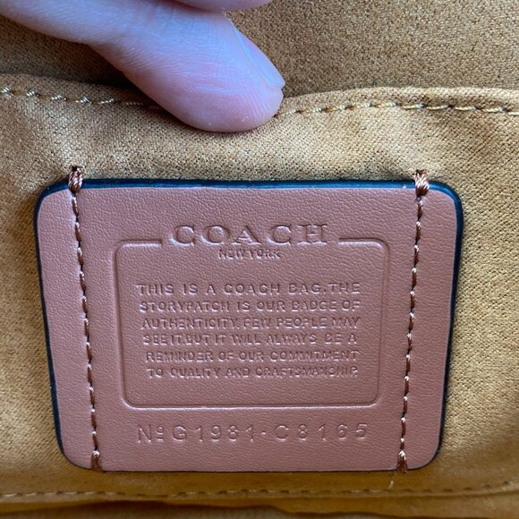 Coach Chambray Luggage Crossbody Bag - Picture 7 of 8